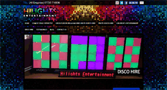 Desktop Screenshot of hilightsentertainment.co.uk